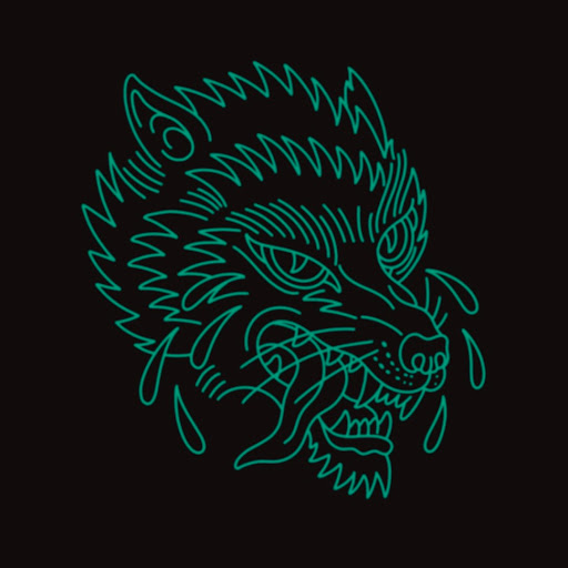 Crying wolf tattoo logo