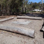 Fireplace in Hobart Beach camping area (105151)