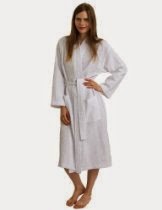 <br />TowelSelections Waffle Weave Robe Kimono Spa Bathrobe Made in Turkey