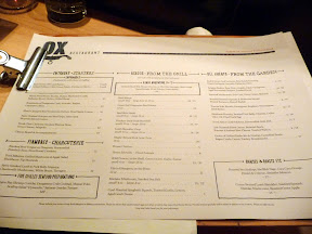 Ox restaurant dinner