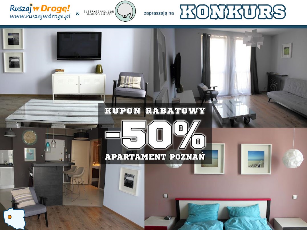 Konkurs - kody rabatowe do Apartamentu The Sixties w Poznaniu