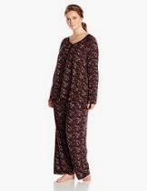 <br />Midnight by Carole Hochman Women's Plus-Size Henley Pajama Set