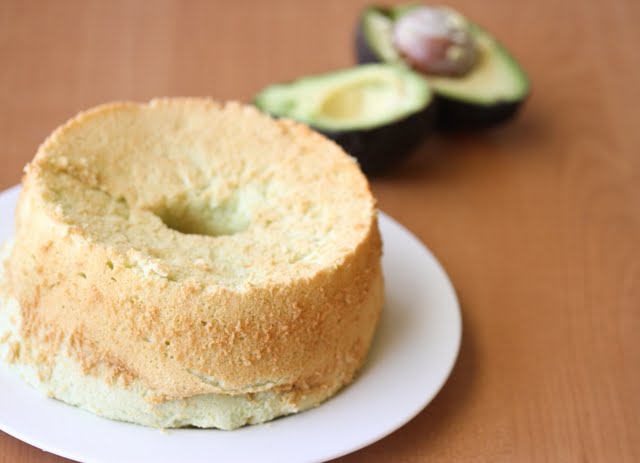 photo of an Avocado Chiffon Cake