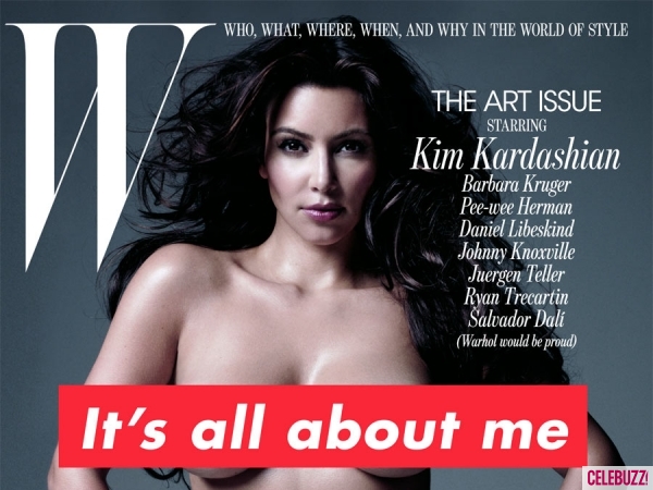 Inggris Post Kim Kardashian Naked In W Magazine Photos