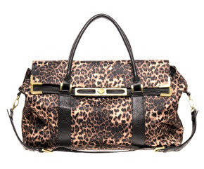 leopard print holdall