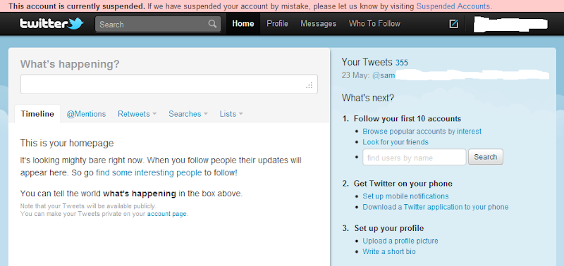 Akun Twitter Saya Disuspend Akun Twitter Saya Disuspend