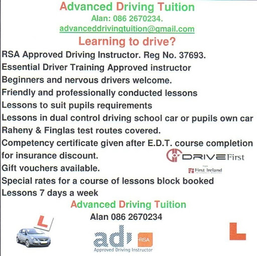 Advanced Driving Tuition, Alan Comiskey logo