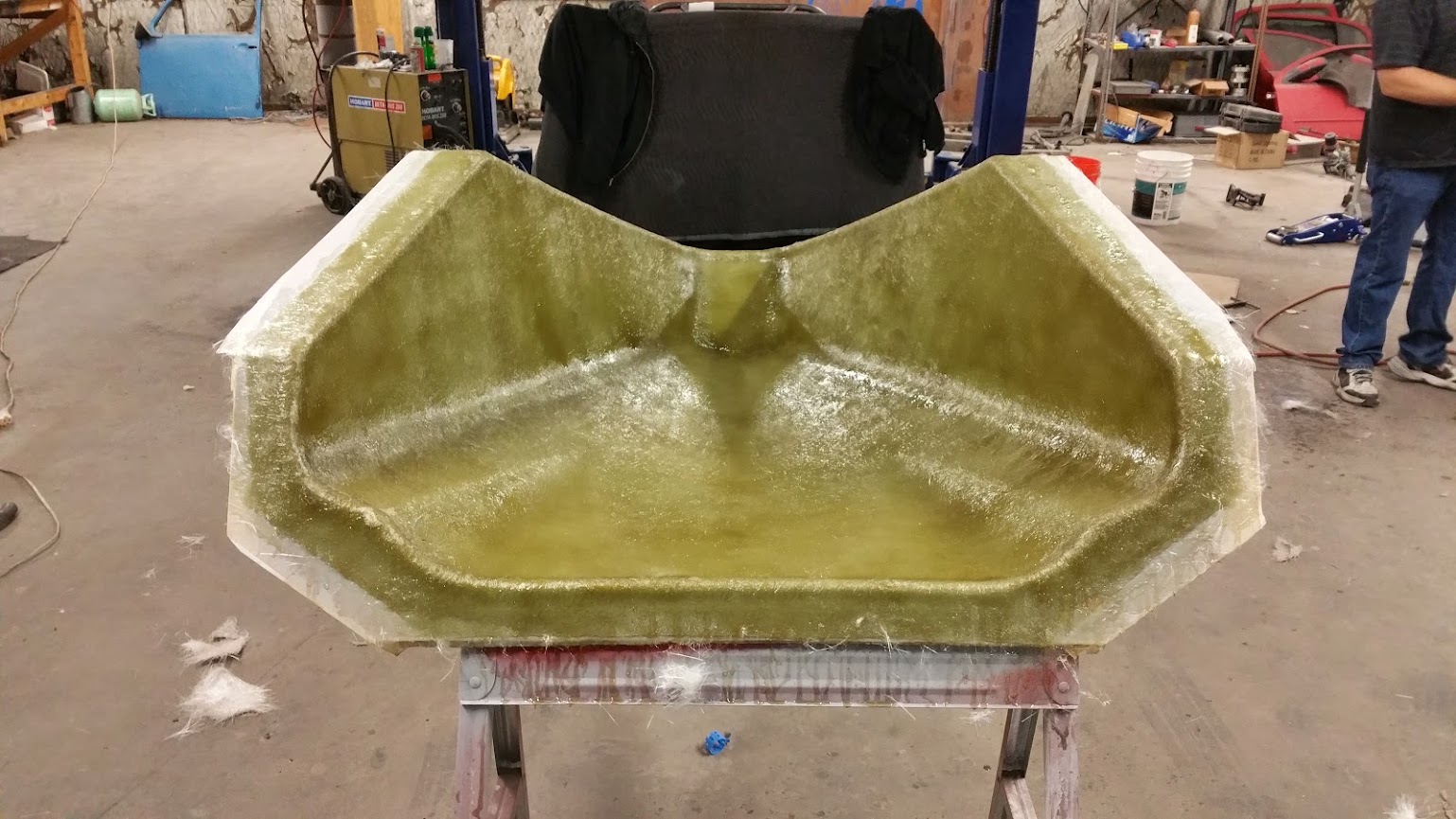 Finished with fiberglass