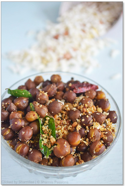 Black Channa Sundal - Konda Kadalai Masala Sundal Recipe - Sharmis Passions