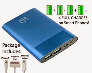 ★HOT SUMMER SALE 50% OFF★ ZOOM POWER BANK® Ultra-thin TRUE-6000 mAh Portable Battery Charger with Dual USB Ports and Rapid Charge. Aircraft Grade Aluminum Case Cell Phone Charger. Phone Charger Made for iPhone 5, iPhone 4s, iPad, iPod, Galaxy S3, S4, HTC, Android Smart Phones, Tablets, Digital ...