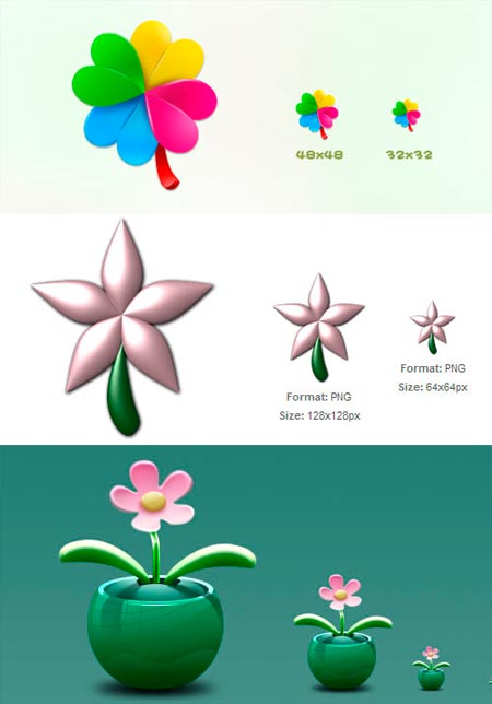 Iconos de flores para descargar