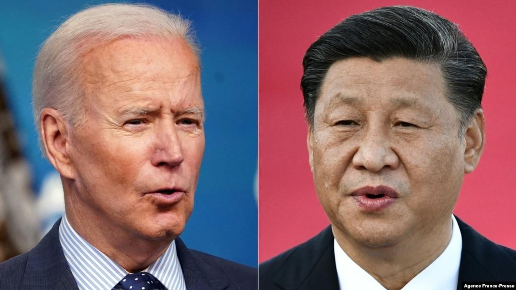 美国总统拜登与中国国家主席习近平