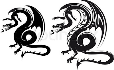 balck dragon tattoo designs