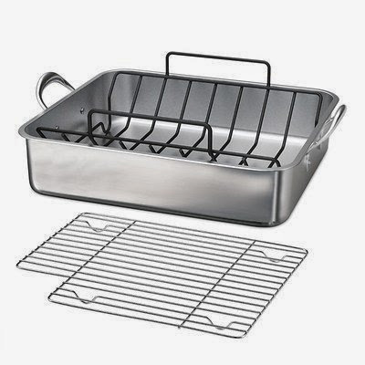  Tramontina Stainless Steel Roasting Pan with Rack