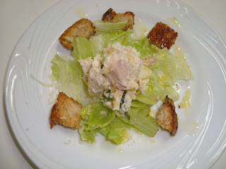 Salada de alface com maionese de batata e frango DSC07328