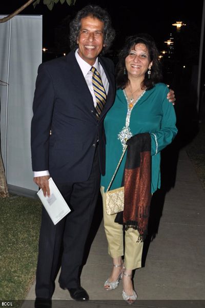 Singer Gary Lawyer with wife spotted during 'Namaste America' event, held in Mumbai on January 21, 2013. (Pic: Viral Bhayani)