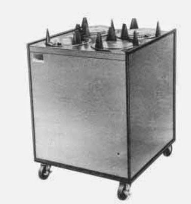  APW Wyott HML3-9 Heated Dish Dispenser w/ 3-Tubes, Maximum 9-1/8-in Dish, 120 V, Each