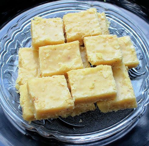 7 cup Barfi Recipe | Seven Star Burfi Sweet Cake - Indian Desserts