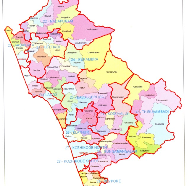 kozhikode tourist places map