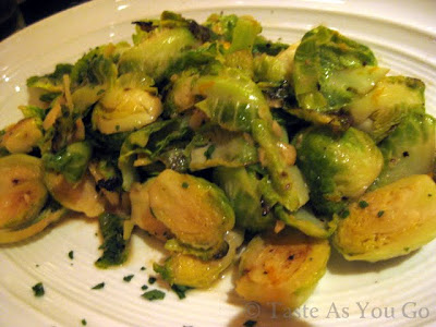 Caramelized Brussels Sprouts at Wolfgang Puck Bar & Grill at MGM Grand in Las Vegas, NV - Photo by Taste As You Go