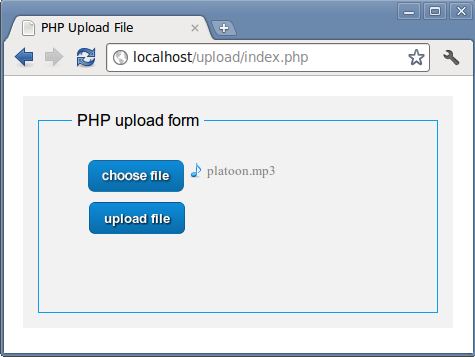 PHP Upload form