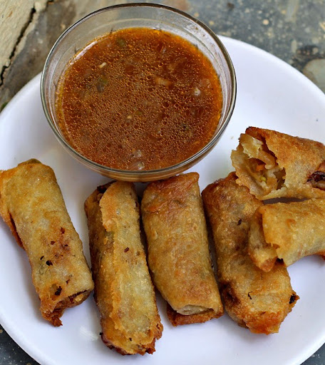 Vegetable Spring Rolls from scratch Recipe | Chinese Rolls written by Kavitha Ramaswamy of Foodomania.com