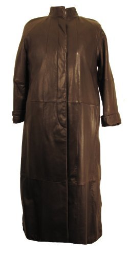 Tibor Design Women's Full Length Coat (L, Brown)