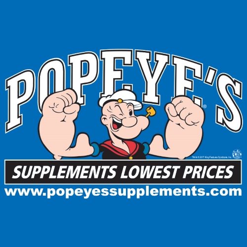 Popeye's Supplements Edmonton Manning logo