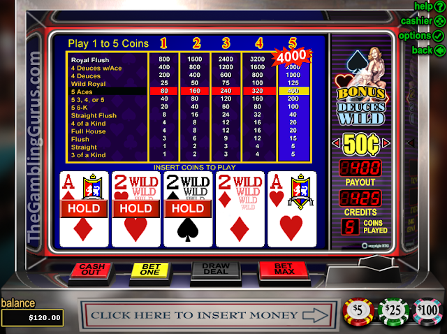 Bonus Deuces Wild Video Poker