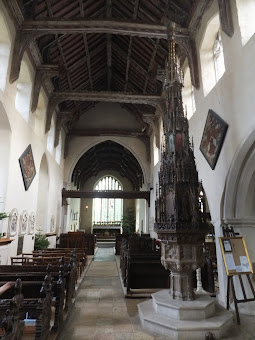 The large font cover in Ufford church