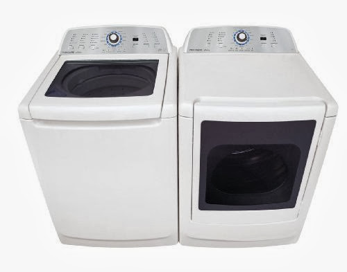  Frigidaire Top Load Washer  &  Electric Dryer Laundry Set FAHE4044MW_FARE4044MW