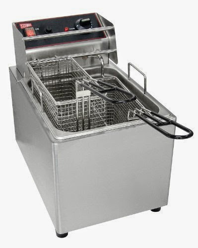  Grindmaster-Cecilware EL15 Countertop 2-Basket Electric Fryer, 15-Pound