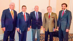 John, Sloan Gibson, MG Myatt, Bud, and Dr. Karl Grunfeld of the VA. And in the fourth picture: John, Sloan and Bud