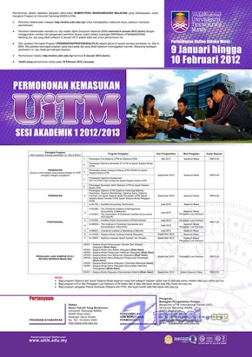 Permohonan Online Ke UiTM Kemasukan 2012/2013 1