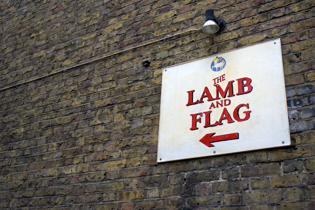 Lamb and Flag Sign