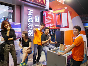 Hongmi smartphone promotion in Nanping, Zhuhai, China
