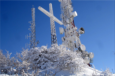 Vista invernal de la Cruz de Zaldiaran - 2010