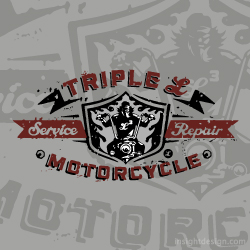 Triple L Motorcycle Service and Repair logo design Wichita, KS.
