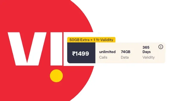 Vodafone Idea offering 50GB extra Data in Rs 1499 prepaid plan