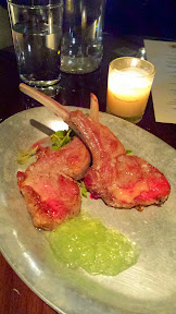 Barlow Artisanal Bar's Lamb Lollipops that are seared and served with housemade mint jelly