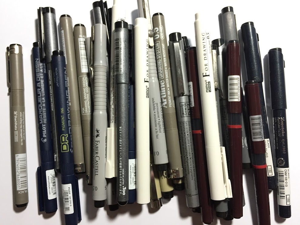 FINE-LINER Pen SHOOTOUT – A comparison of Fine-liner Pens on the