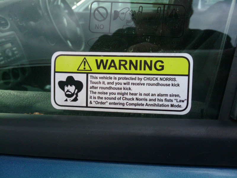 Chuck Norris car protection