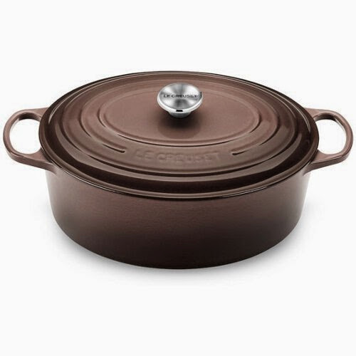  Le Creuset Signature Truffle Enameled Cast Iron Oval French Oven, 9.5 Quart