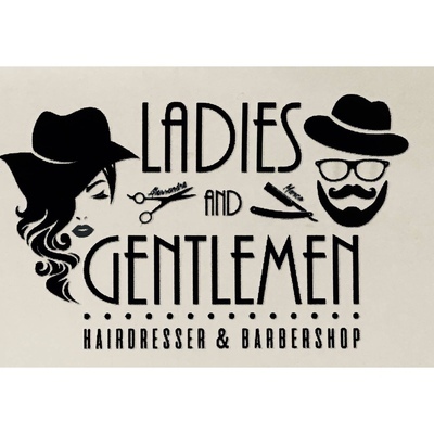 Ladies And Gentlemen ''Hairdresser And Barbershop'' logo