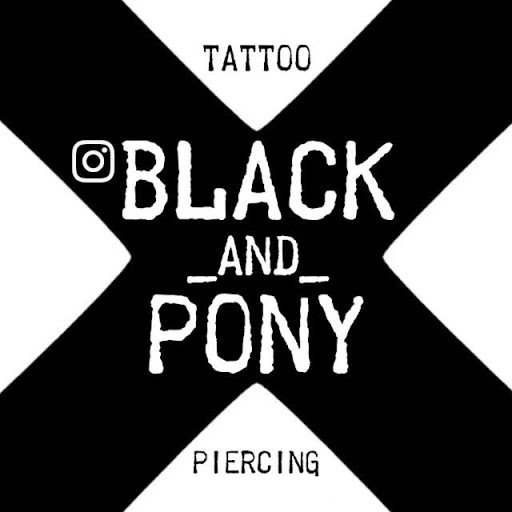 Black and Pony logo