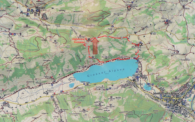 Immenstadt Alpsee Tour Strecke Map Siedelalpe allgäu primapage