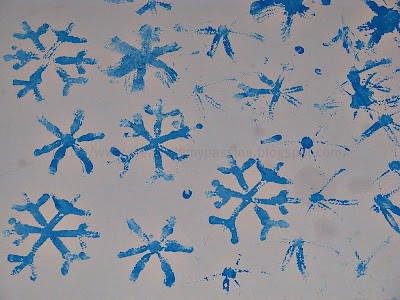 Pipe cleaner Snow flake Stamping
