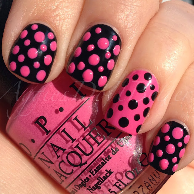 Aggies Do It Better: Black and pink dotticure