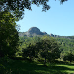 La Roche Ronde vue depuis Contrac