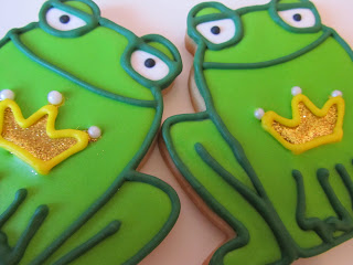 Galletas decoradas ranas glasa Galletas decoradas ranas